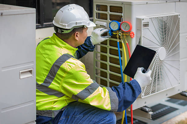 Professional Hvac technician working in Patriot, IN